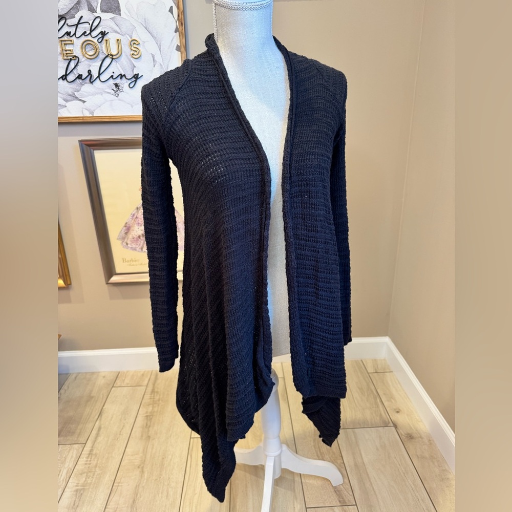 5 for $30 MERONA Black Draped Knit Open Front Cardigan